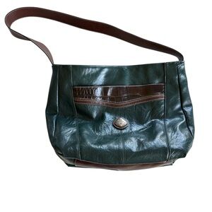 🍂💧Green Leather Crossbody Bag